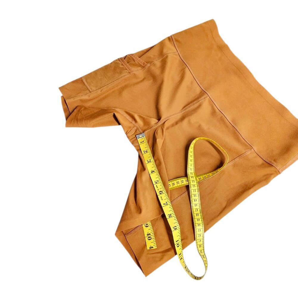 Knix Stashable Pocket Athletic Shorts, Thick Shaping Waistband, Rust, Size XXL - Picture 8 of 9